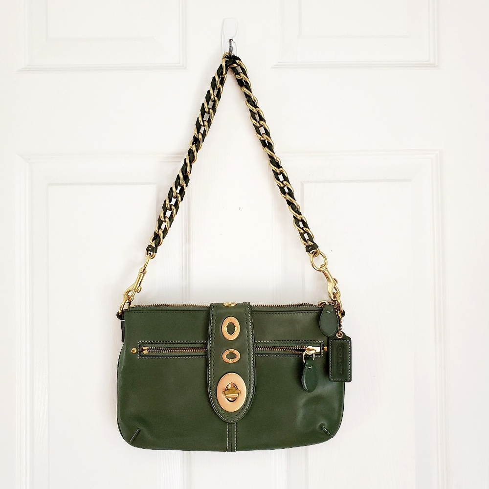 Coach Small Turn-Lock Evening Bag Legacy